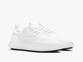 Wolf & Shepherd Crossover Sneaker Mens White Leather Golf Shoes HAWK1665