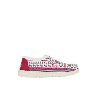 Hey Dude Womens Hey Dude Wendy Holiday Cheers White / Red 43009-119