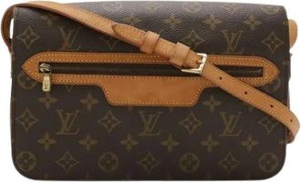 Louis Vuitton Pre-owned Monogram Shoulder Bag - Dames - Vintage Schoudertas - Bruin - ONE Size - Vintage