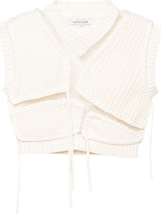 Aisling Camps Ribbed Vest - Womens - Cotton/Nylon