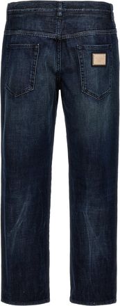 Dolce & Gabbana Mens Blue Cotton Skinny Jeans Clothing