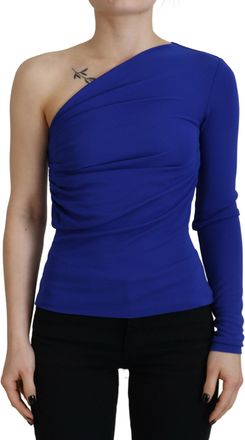 Dsquared2 Dsquared&sup2; Viscose One Shoulder Slim Fit Blouse Womens Top (Pre-Owned)
