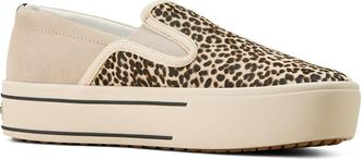 Ariat Skylar Slip-On Sneaker in Cream Cheetah Hair On at Nordstrom, Size 9.5