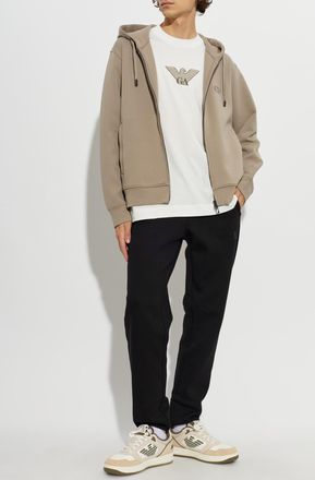 Emporio Armani Hoodie, Mens, Beige