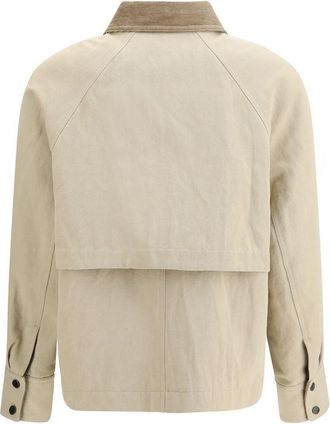Brunello Cucinelli Womens Beige Cotton Coat Clothing