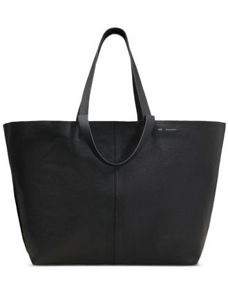Ami Maxi leren shopper - Zwart
