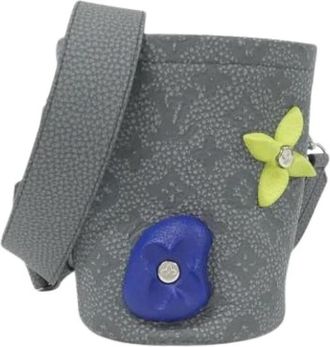 Louis Vuitton Pre-owned Pouch - Dames - Vintage Tas - Grijs - ONE Size - Leer - Vintage