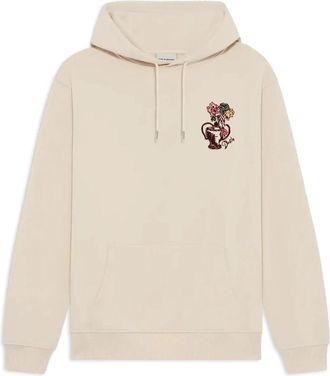 Dr&ocirc;le de Monsieur Vase Havana Sweatshirt - Heren - Hoodies - Beige - 2XL - Katoen - Hoodies & sweatvesten