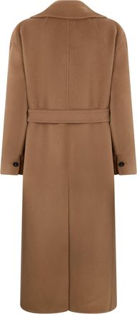 Max Mara Womens Coat Dalila Camel Virgin Wool Double Breasted & Peacoats