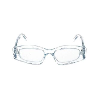 Alaia Elongated Oval Sunglasses - female - Ala&iuml;a - Glasses - Blue - 52 MM - Accessories