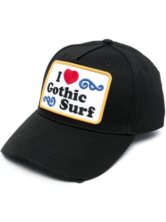 Dsquared2 Pet met geborduurd logo - Zwart