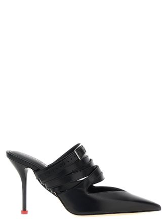 Alexander McQueen Black Cowhide High Heel Womens Pumps