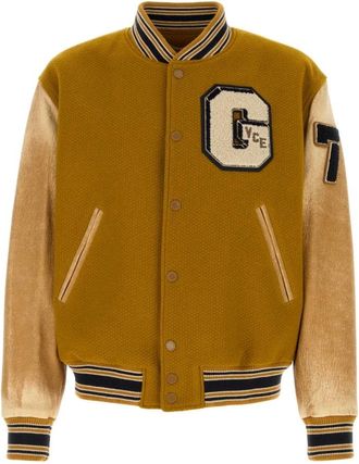 Golden Goose Jassen, Heren, Geel, L, Wol, Wollen Aleandro Bomberjack