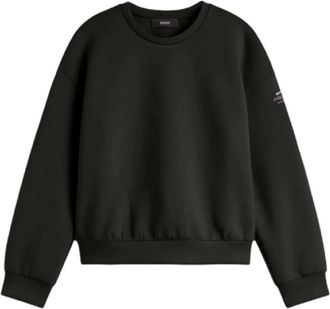 Ecoalf Sweatshirts, female, Black, M, Crewneck Sweatshirt