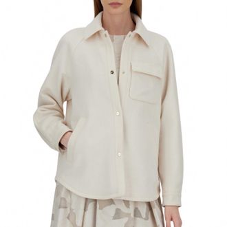 Herno Last Cold Wool Shacket In Cream