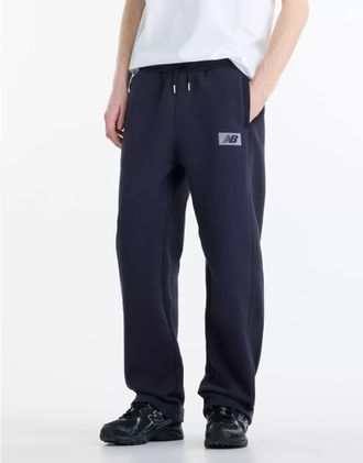 New Balance Athletics pantaloni in pile realizzati in dark night-Blu