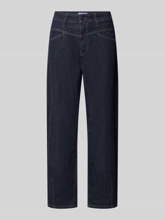 Cambio Barrel Fit Jeans aus Baumwoll-Mix Modell ELIN in Dunkelblau, Gr&ouml;&szlig;e 32
