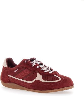 Alohas Womens Sneakers Burgundy Suede Trainers