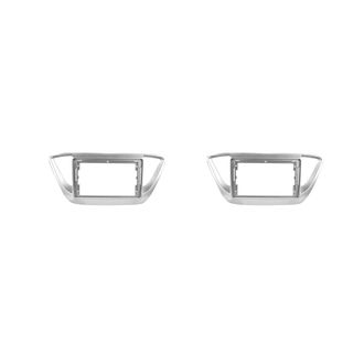 OEM Dos Marcos Embellecedores De Panel De Audio Para Coche De 2 En 9 Pulgadas Para Radio Dvd Solaris 2, Accent Y Verna 2017-2018