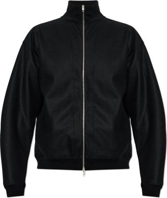 Jil Sander Wool Jacket - Heren - Bomber jackets - Zwart - XL - Wol - Jassen