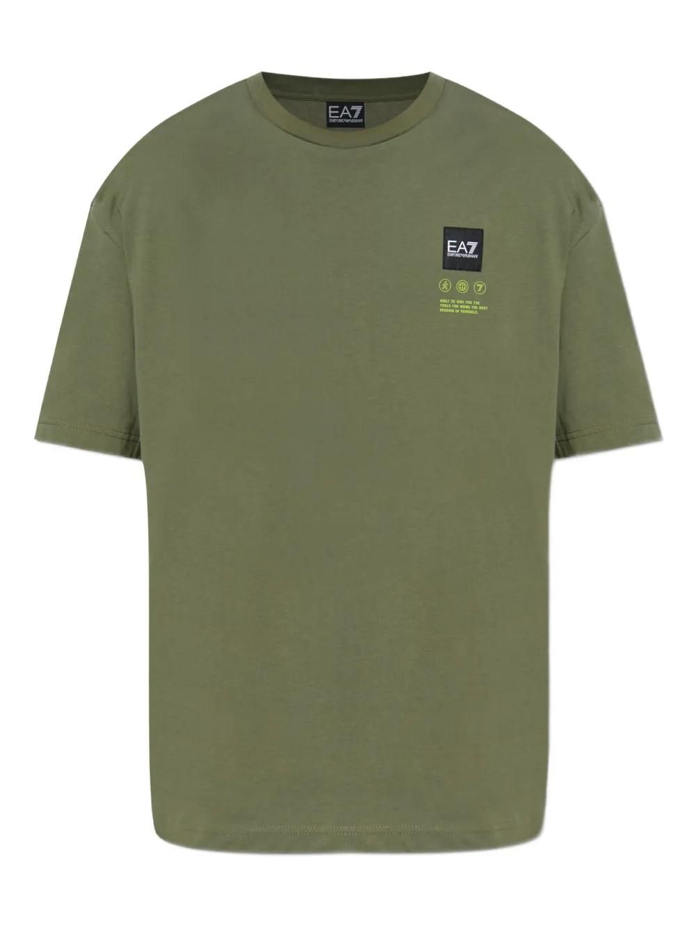 Tシャツ・カットソー EMPORIO ARMANI Men T-shirt Green EM001460AF10017 U1088 Emporio Armani Junior Monogram Eagle Logo Green T-Shirt – RD