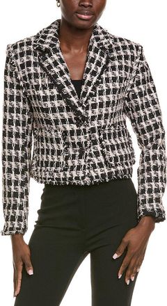 endless rose Endless Rose Fringed Tweed Blazer