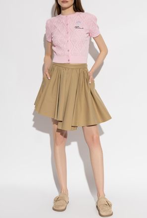 Self Portrait Asymmetrical Skirt, Womens, Beige