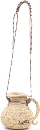 Alemais Michelle Raffia Jug Crossbody