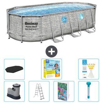 Bestway Piscina Bestway Power Steel Oval - 549x274x122 Cm - 8-piezas S532