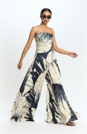 Diarrablu Jant High Waisted Pants Castle Hill in Castle Hill Noir at Nordstrom, Size 3X-Large