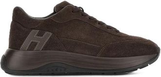 Hogan Suede Upper Cushioned Sole Low-Top Sneakers
