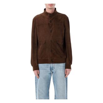 S.W.O.R.D 6.6.44 Biker Jkt Perforated - Heren - Leren en Su&egrave;de Jassen - Bruin - 2XL - Katoen - Jassen
