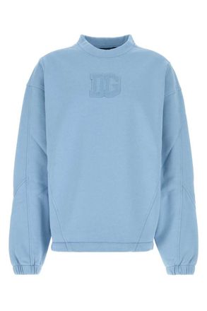 Dolce & Gabbana Light Blue Crew Neck Sweatshirt