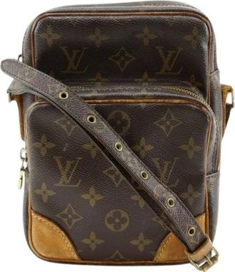 Louis Vuitton Pre-owned Cross Body Bags, female, Brown, Size: ONE SIZE Pre-owned Amazon Damier Canvas Shoulder Bag