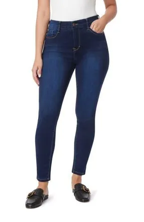Curve Appeal Mid Rise Comfort Waist Skinny Jeans in London at Nordstrom Rack, Size 2