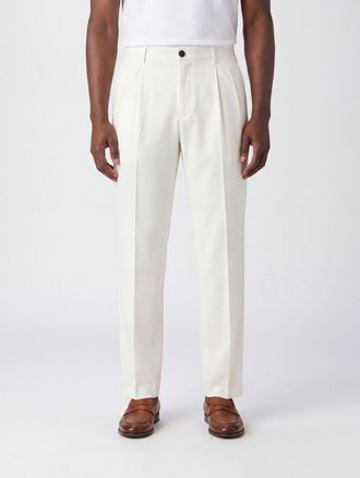 Incotex Pantaloni chino in cotone e lino stretch