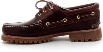 Timberland 3-Eye Lug Handsewn Boat Shoe - Heren - Bootschoenen - Rood - 41 EU - Leer - Schoenen