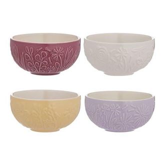 Mason Cash In the Meadow Mini Prep Bowls, Set of 4 Floral Stoneware Bowls in Multicolored at Nordstrom