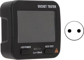 OEM Comprobador De Enchufes Digital Con Pantalla De Voltaje, Material Duradero, Detector De Enchufes Multifuncional 0,1-250 V Ue
