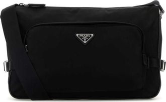 Prada Black Re-Nylon Large Crossbody Bag
