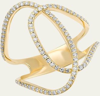 Lana Jewelry 14K Gold Skinny Illuminating Diamond Ring