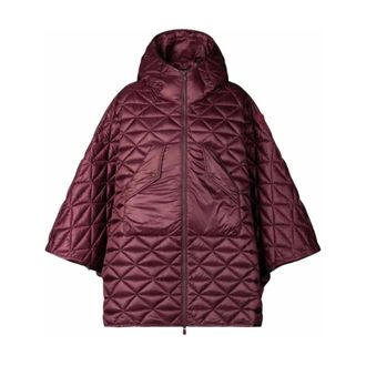 Save The Duck Light Jackets, female, Red, M, Effi Hooded Coat
