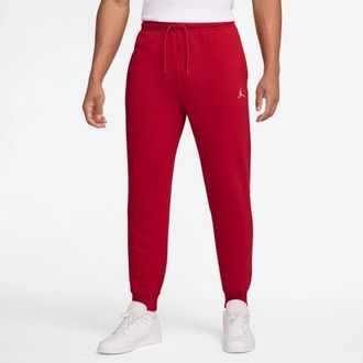 Nike Jordan Mens Brooklyn Fleece Pants - Red/White Size S