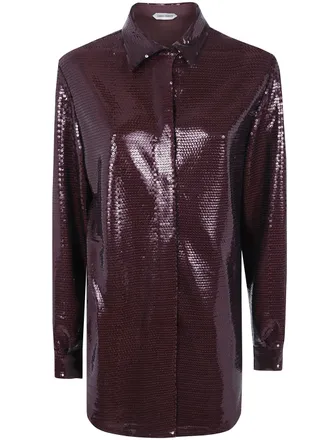 Alberta Ferretti Shirt Paillettes On Jersey