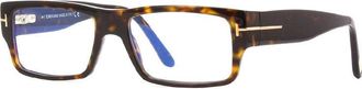 Tom Ford FT5835-B 052 Dark Havana/Clear Blue Light Block 54mm