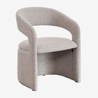 Sklum Sklum - Silla De Comedor Con Reposabrazos Tapizada Jules