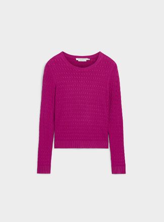 Contemporaine Womens Plain cable-knit sweater