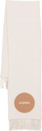Jacquemus Beige Logo Scarf