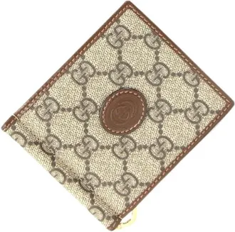 Gucci Pre-owned Wallets, male, Beige, Size: ONE SIZE Pre-owned Vintage Wallet