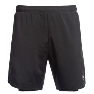 Karrimor Heren 2 in 1 Hardloopshort (Zwart)